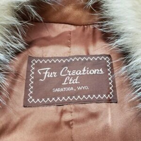 Vintage Fur Creation Jacket Womens Large Brown Leather Thermolite Full Zip - Picture 4 of 9